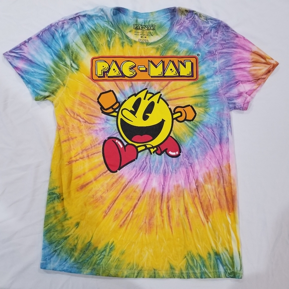Pac-Man Other - PAC-MAN tie dye tshirt M